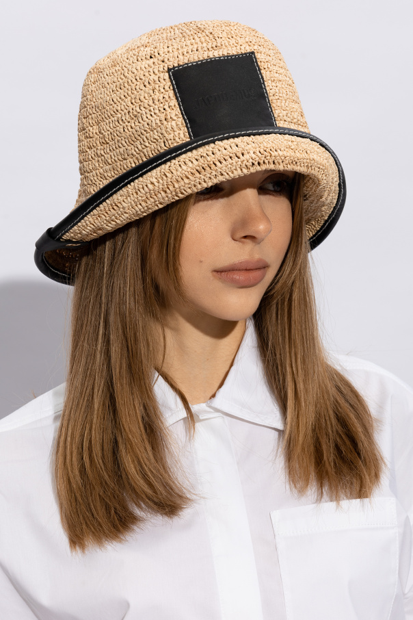 Jacquemus ‘Soli’ woven bucket Merino hat