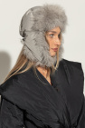 Yves Salomon GREY Hat with fur trim