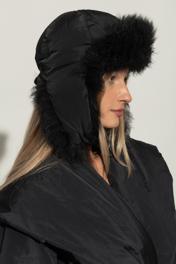 Yves Salomon Hat with fur trim