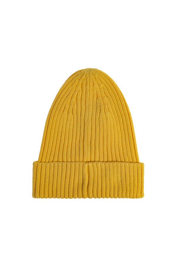 Mini Rodini Cotton beanie with logo patch