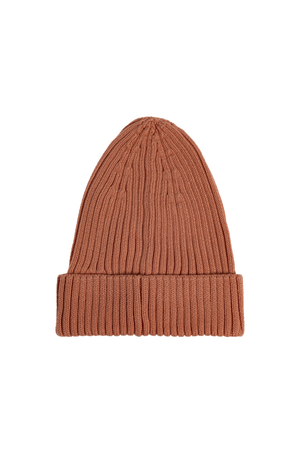 Mini Rodini Cotton beanie with logo patch