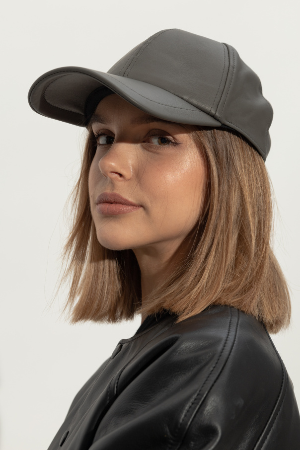 Yves Salomon Leather Cap