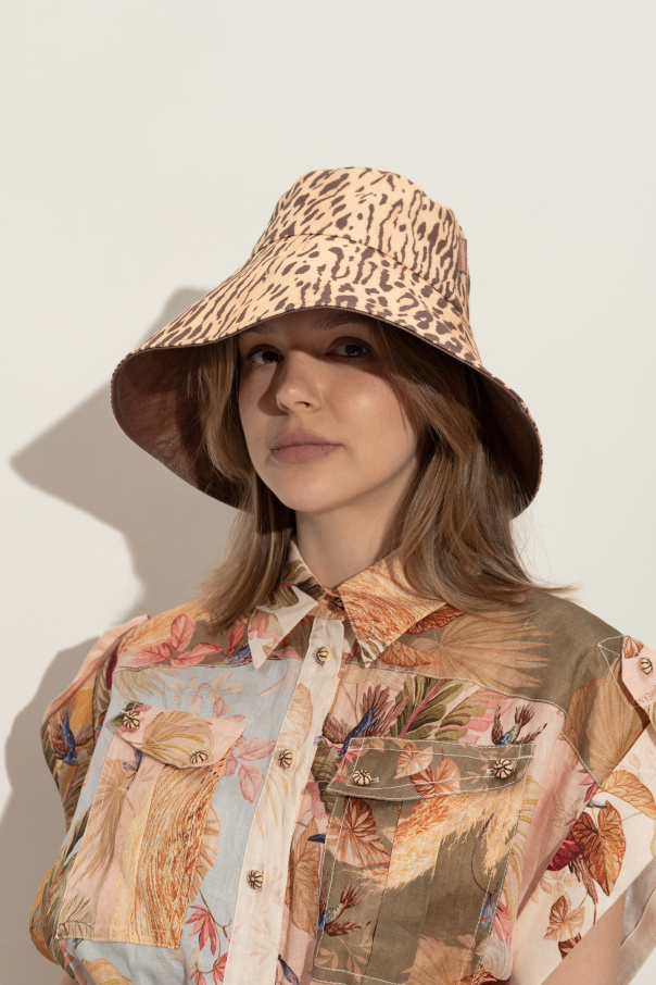 Zimmermann Sombrero con estampado animal