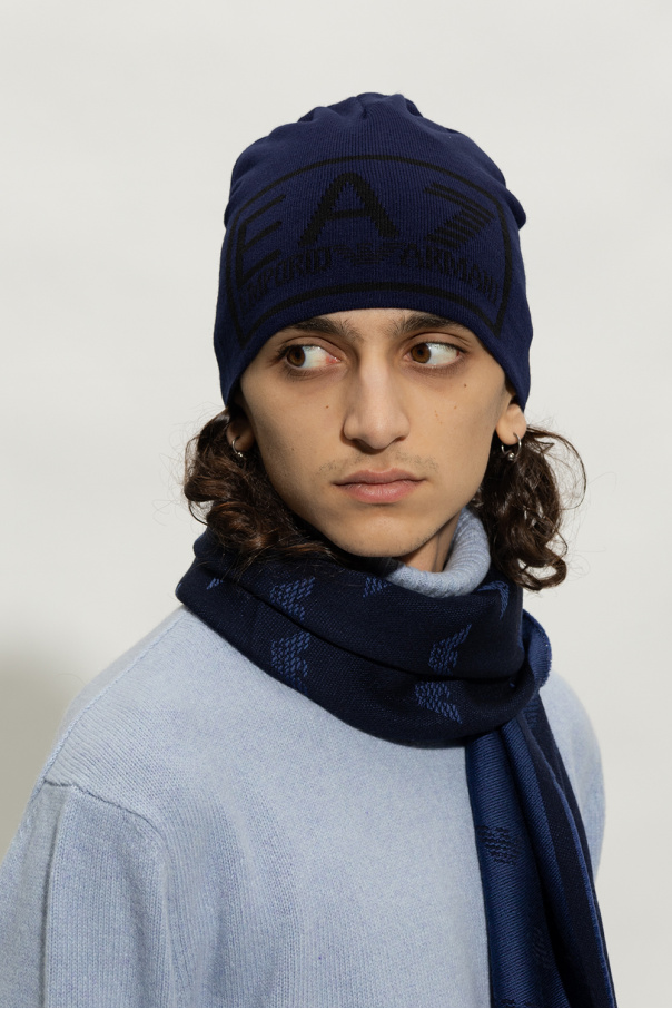 EA7 Emporio Armani Emporio Armani abstract-pattern jacquard scarf