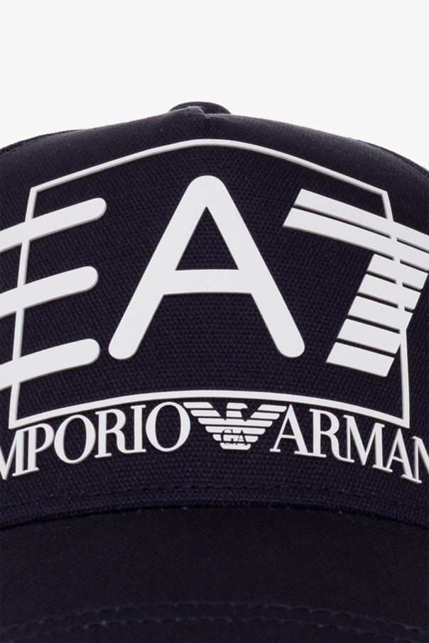 Emporio Armani Kids TEEN side-stripe tracksuit set Baseball cap