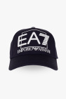 Ea7 Emporio Armani diagonal logo-print baseball cap
