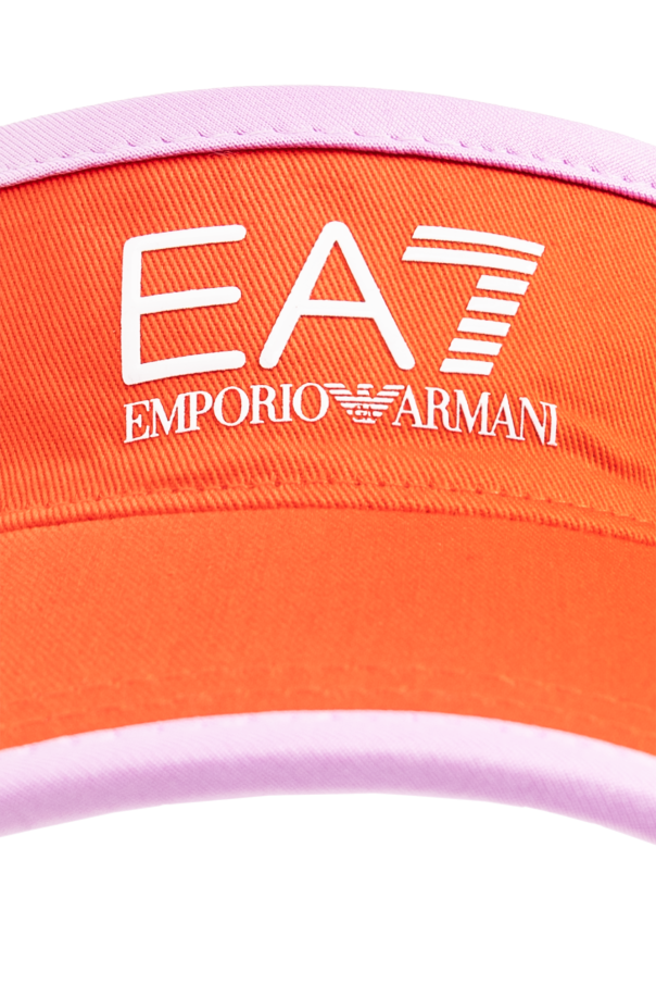 EA7 Emporio velvet Armani Visor with logo