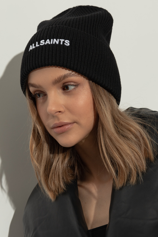 AllSaints Czapka z wyszytym logo