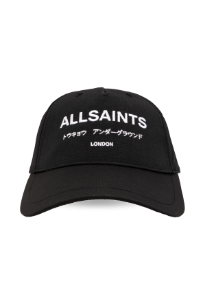 Cap with a floral-print ‘underground’ od AllSaints