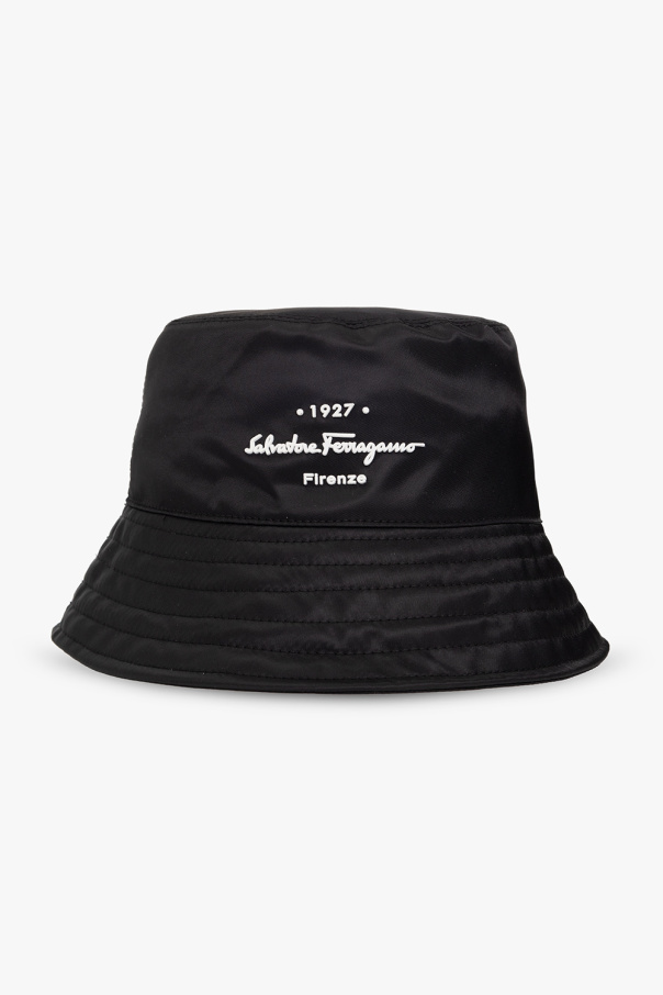 FERRAGAMO palm logo bucket hats