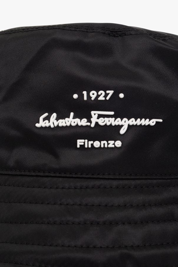 FERRAGAMO Bucket hat with logo