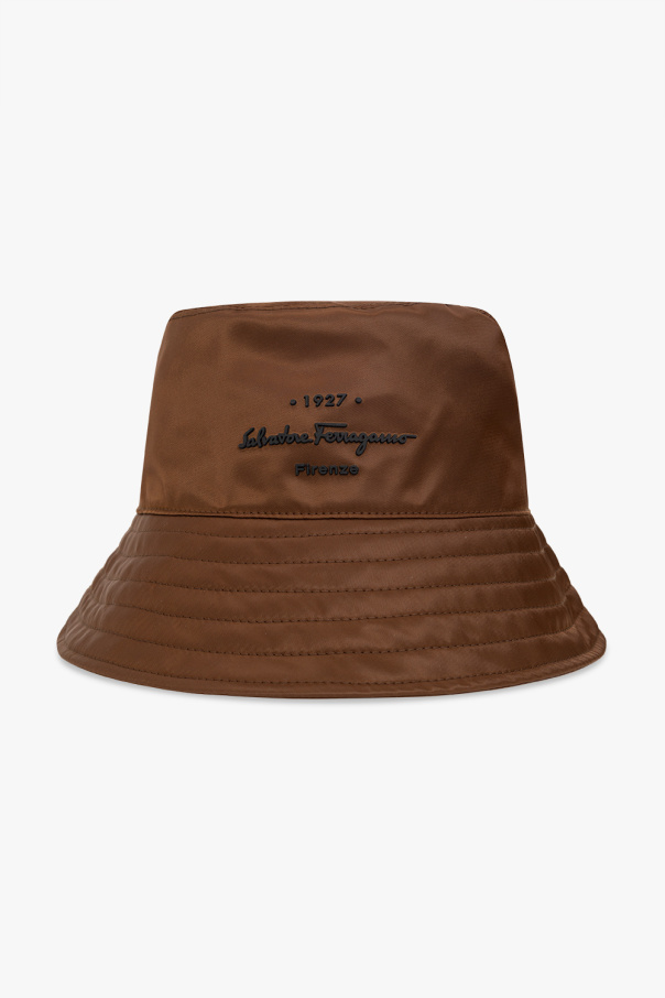 FERRAGAMO Bucket hat with logo