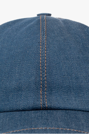 FERRAGAMO Jeansowa czapka z daszkiem