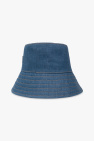 FERRAGAMO BLUE Denim bucket hat with logo