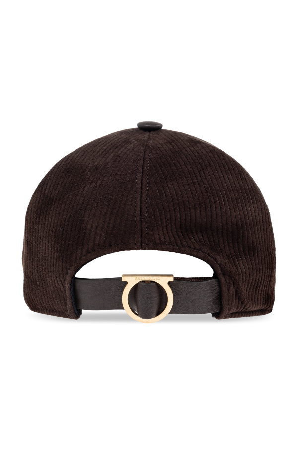 FERRAGAMO Corduroy baseball cap