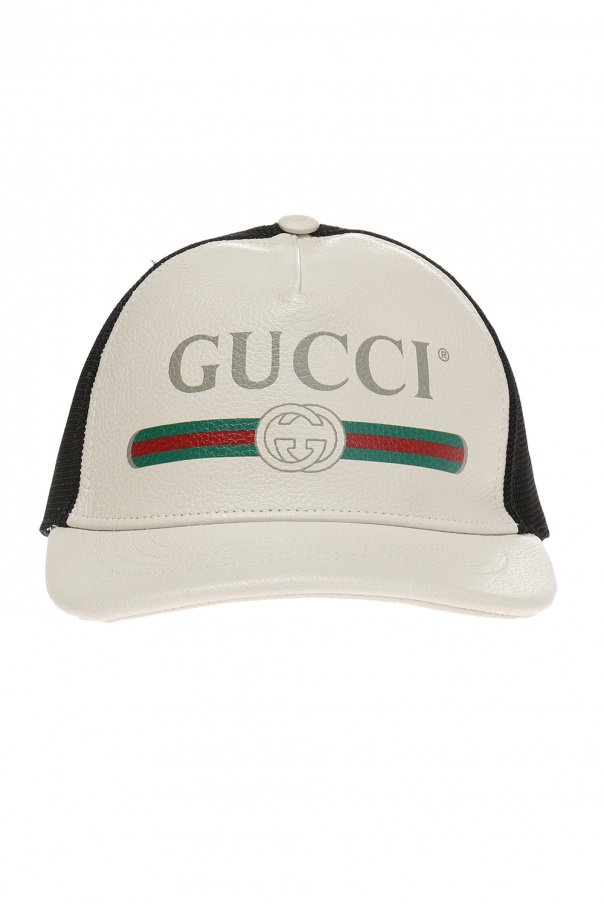 White Baseball cap with a logo and 'Web' stripes Gucci - Vitkac TW