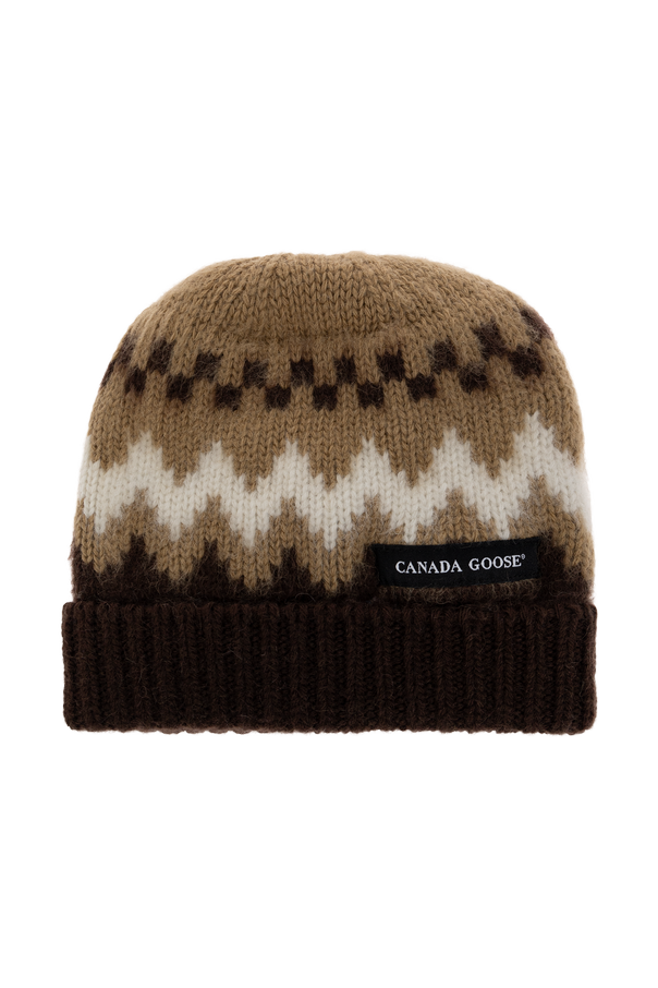 Wool beanie with sewn-on logo od Canada Goose