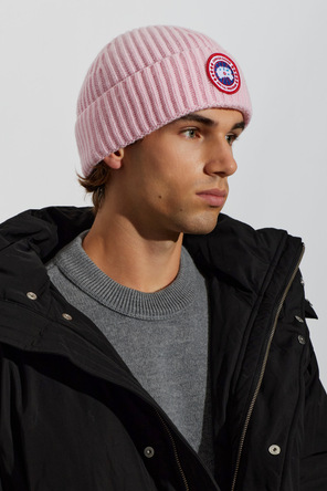 Canada Goose Wool beanie with appliquéd logo