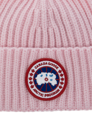 Canada Goose Wool beanie with appliquéd logo