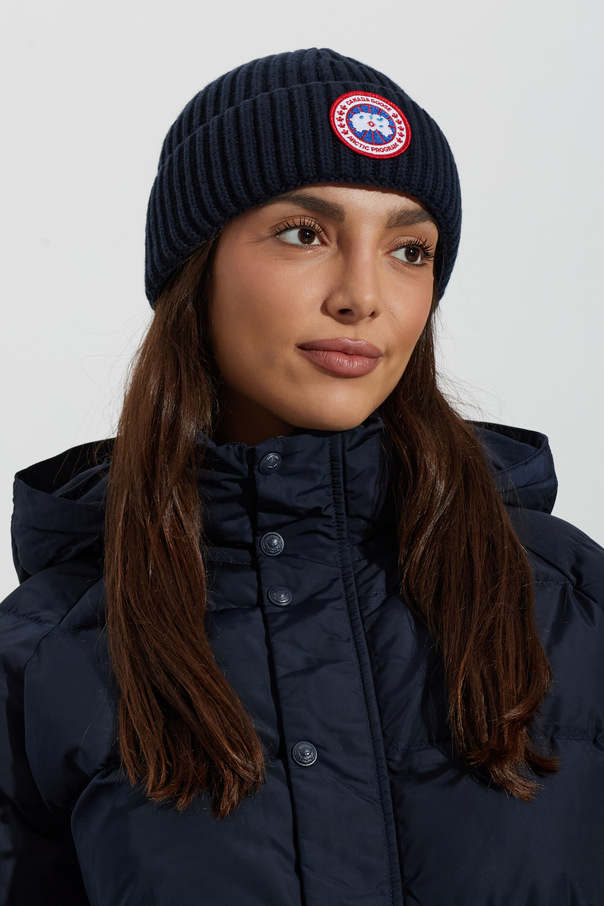 Canada Goose Wool beanie with logo patch