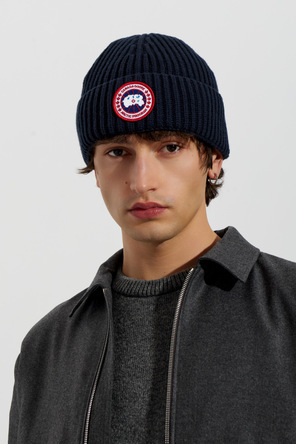Canada Goose Wool beanie with logo patch