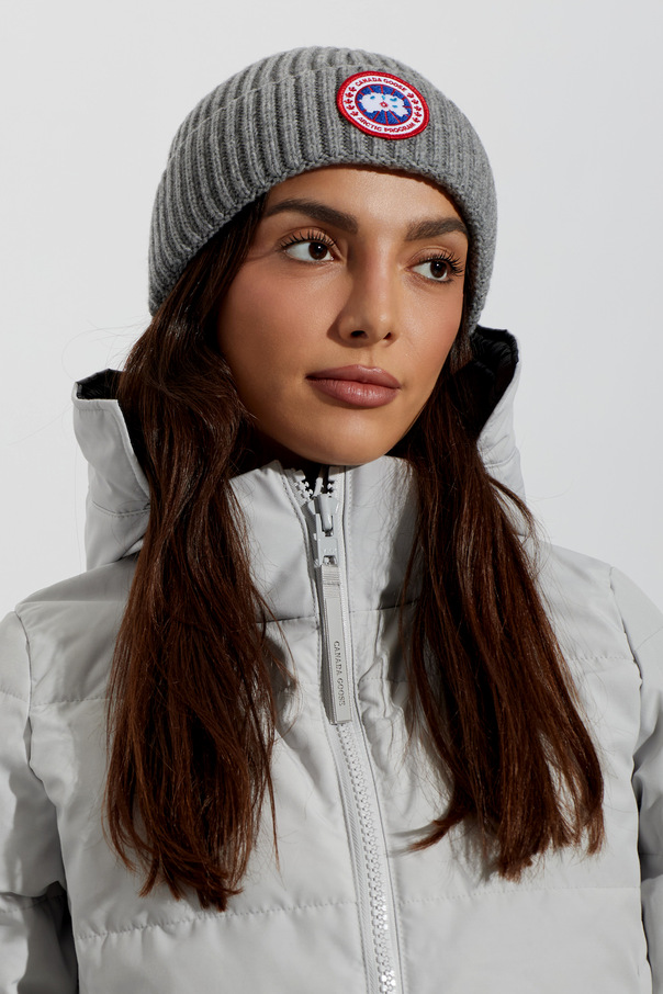 Canada Goose Wool beanie with logo patch