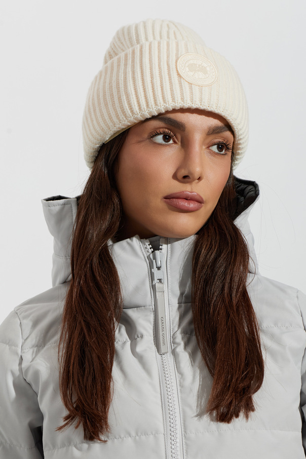 Canada Goose Wool beanie with logo patch