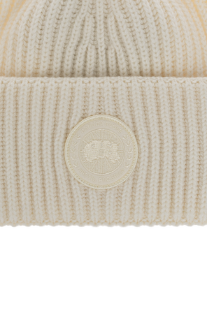 Canada Goose Wollmütze mit Logo-Aufnäher