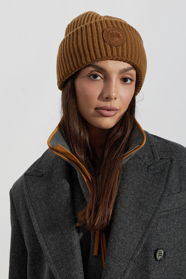 Canada Goose Wool beanie with embroidered logo