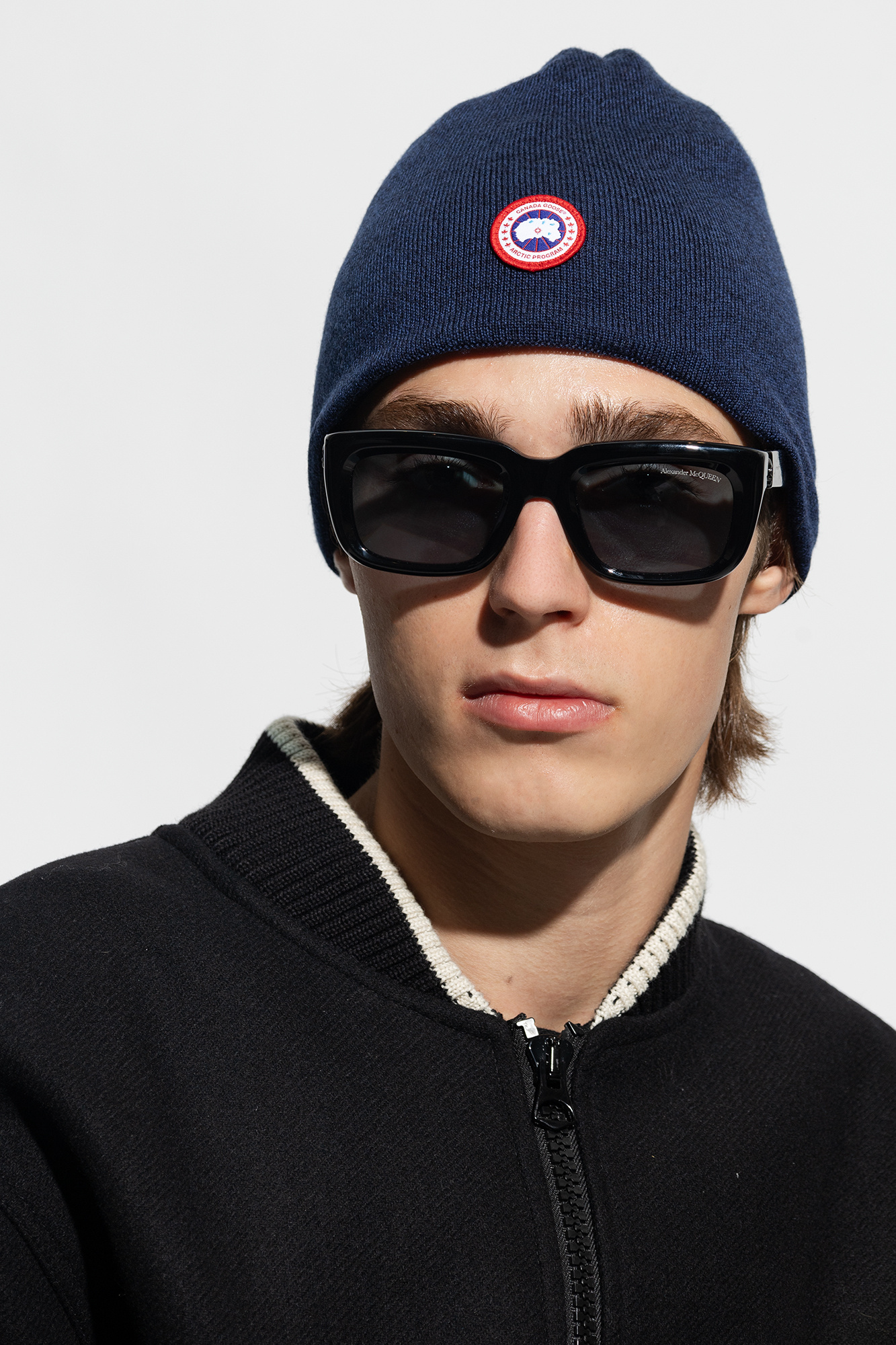 Canada Goose Wool beanie with logo