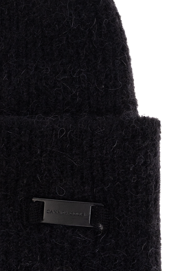 Canada Goose Black Wool Beanie by Canada Goose