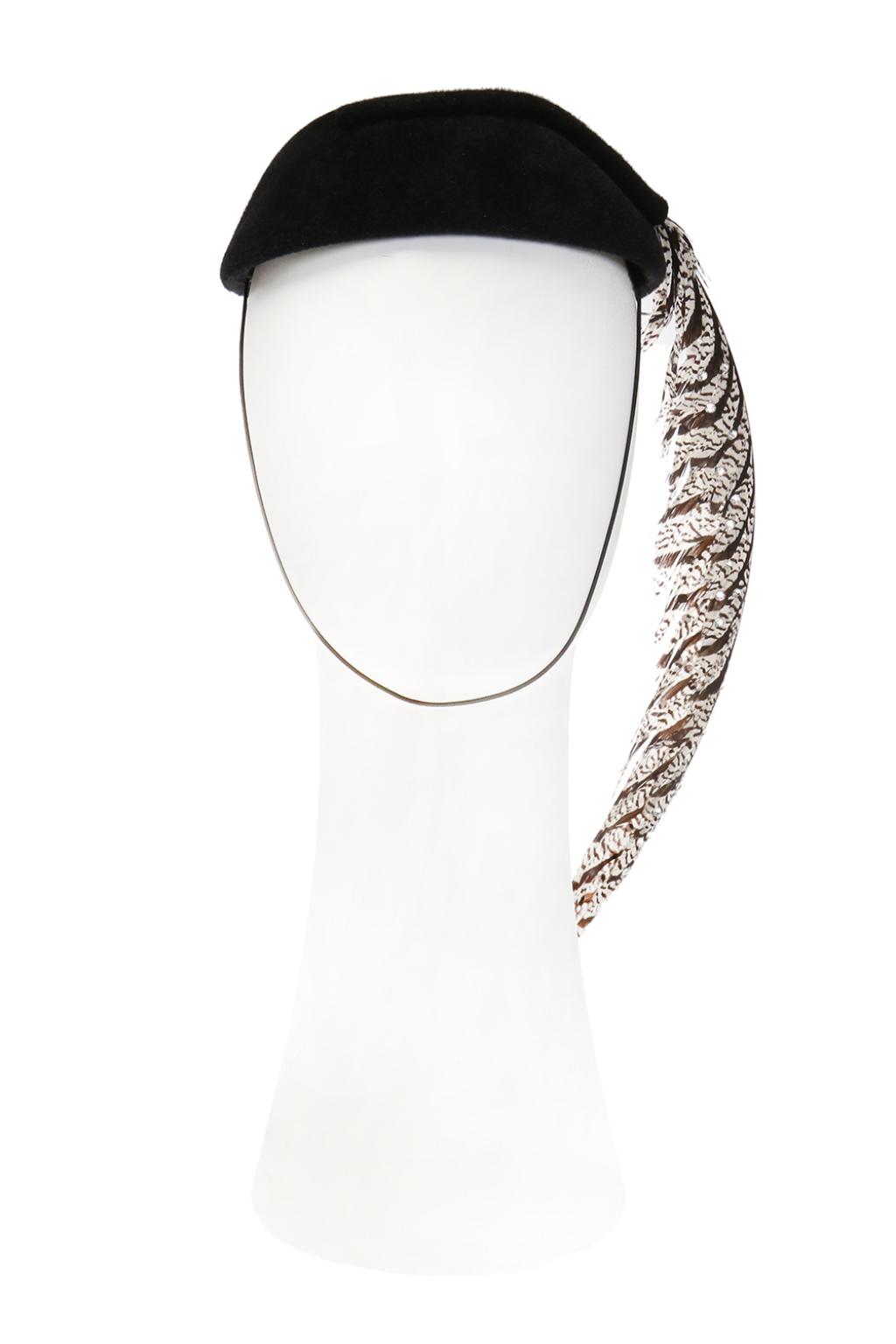 gucci feather hat