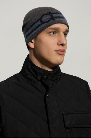 Wool beanie od rectangular salvatore Ferragamo