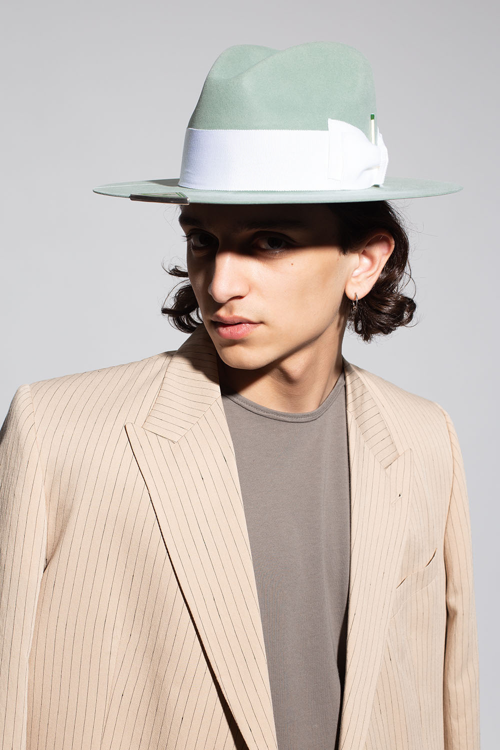 Nick Fouquet ‘Eucalyptus’ hat with bow | Men's Accessories | Vitkac