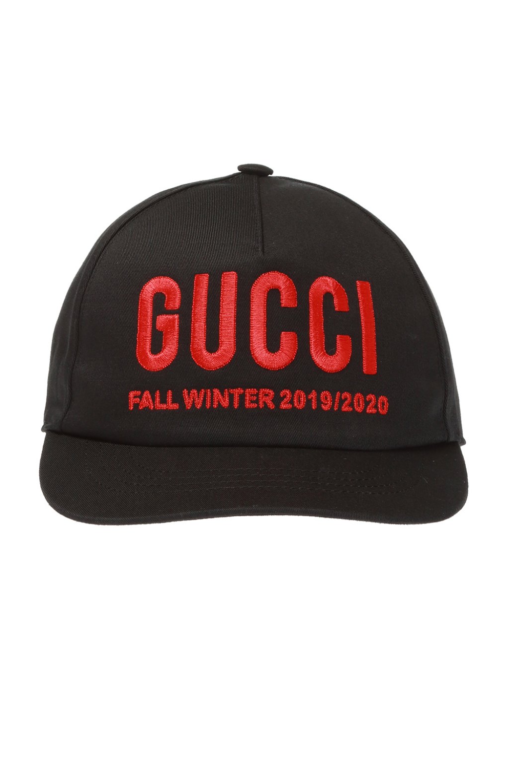 Gucci Fall/Winter 2019/2020 White Hat with Black Embroidered Logo