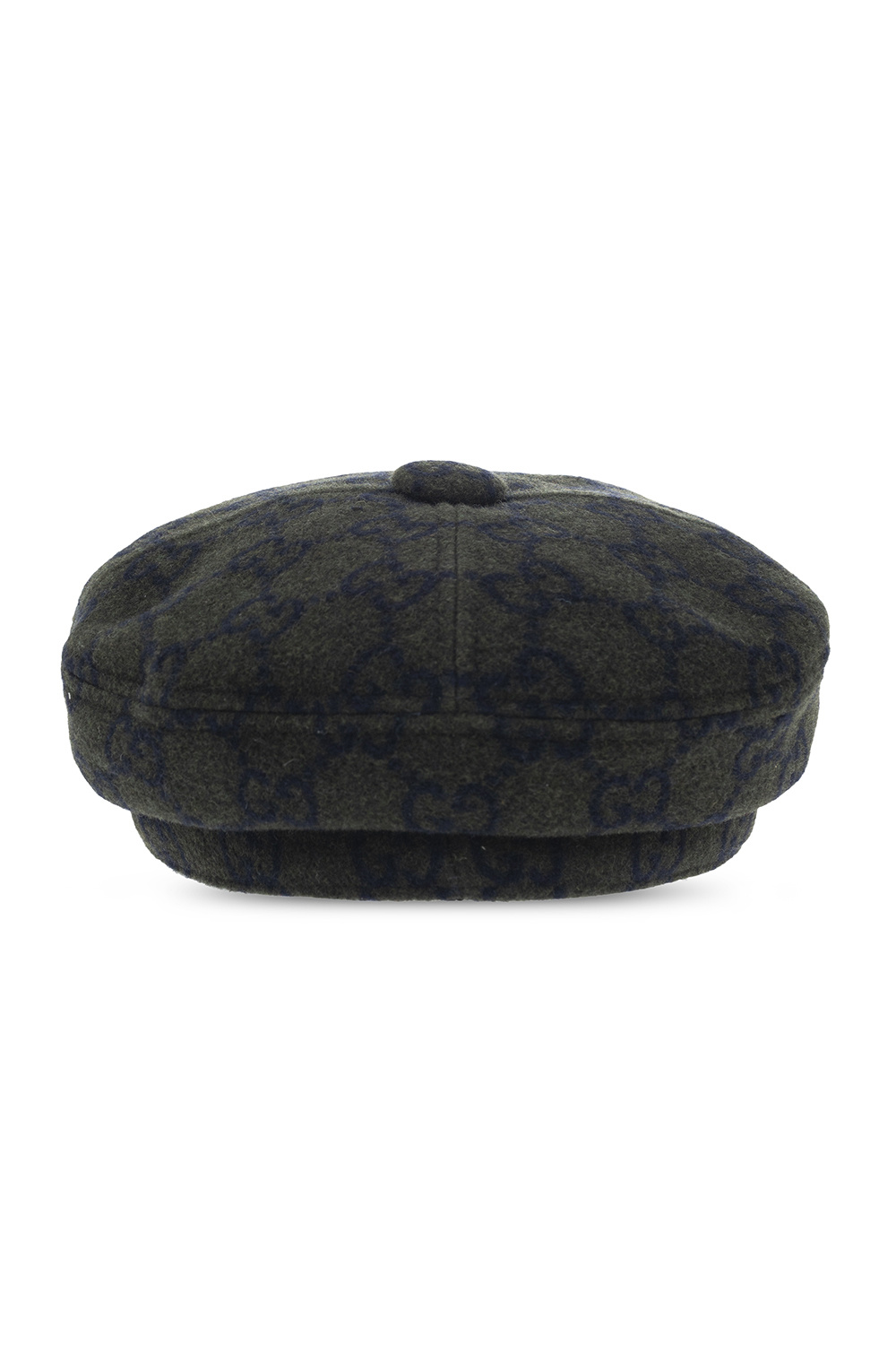 LOUIS VUITTON Monogram Beanie Hat Cap LV Logo Black & Gray Wool Sz S  Fitted Cap