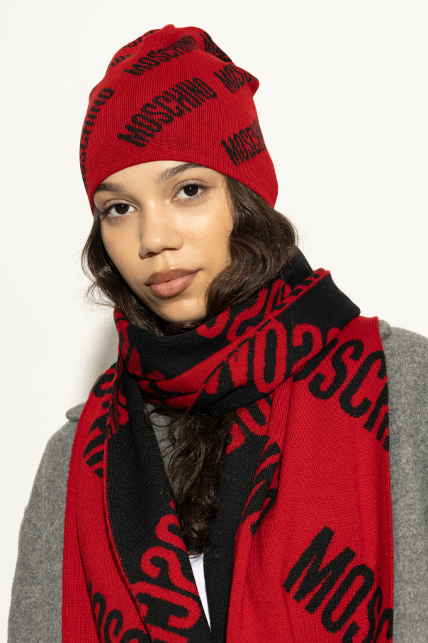 Moschino Mütze mit Monogramm