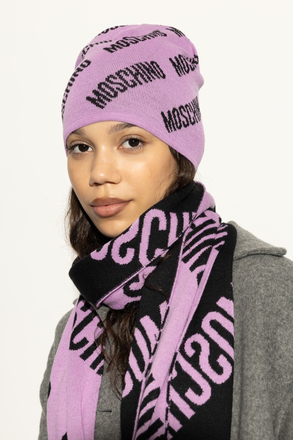 Moschino Mütze mit Monogramm