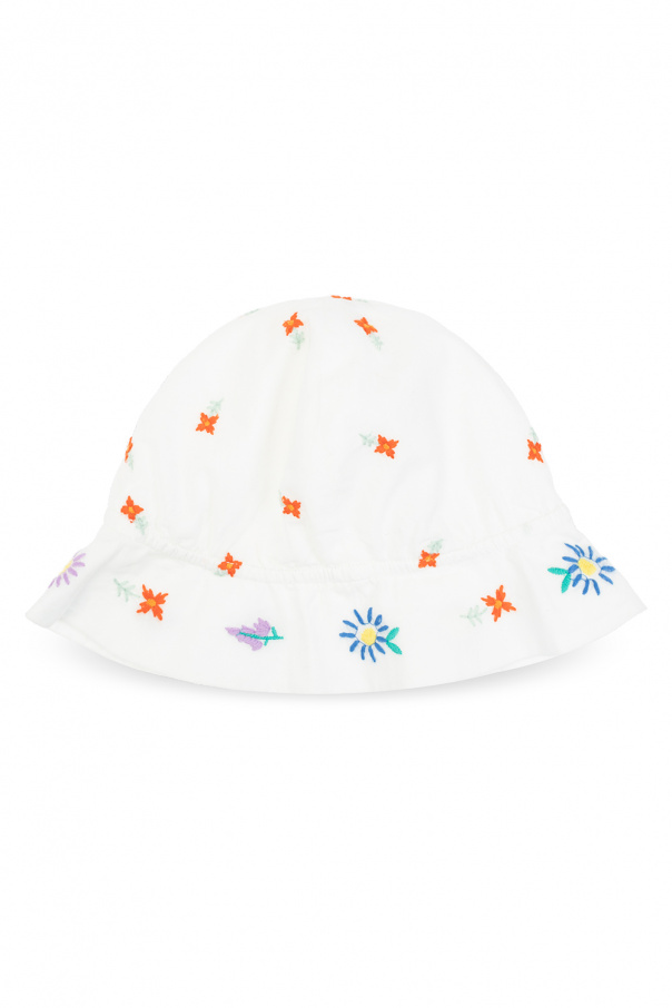 Stella McCartney Kids Floral-embroidered hat