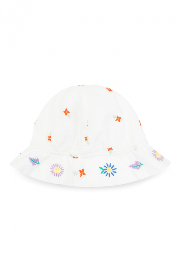 Stella McCartney Kids Floral-embroidered hat