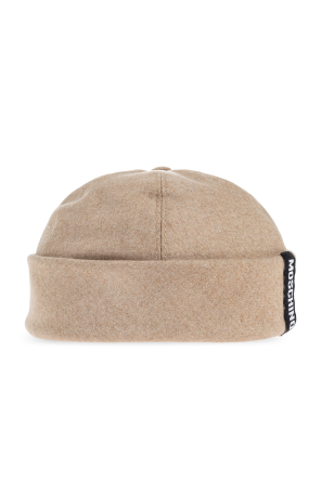 Cotton beanie with logo patch