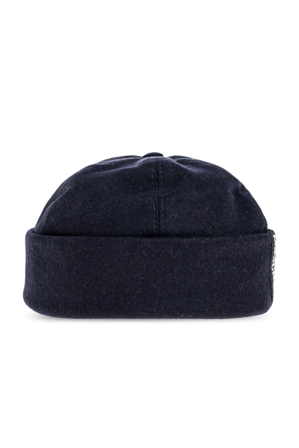 Moschino Baumwollmütze mit Logo-Aufnäher