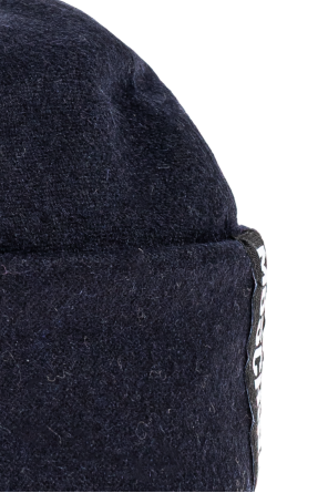 Moschino Baumwollmütze mit Logo-Aufnäher