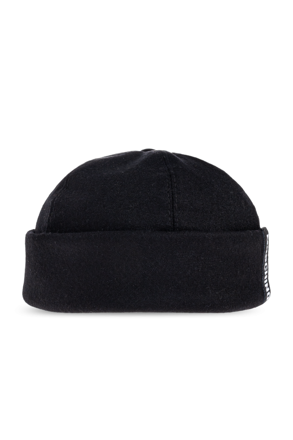 Moschino Baumwollmütze mit Logo-Patch