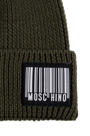 Moschino Wollmütze mit Logo-Patch