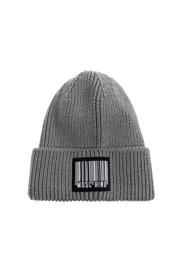 Moschino Czapka z naszywką z logo