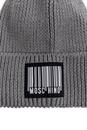 Moschino Czapka z naszywką z logo