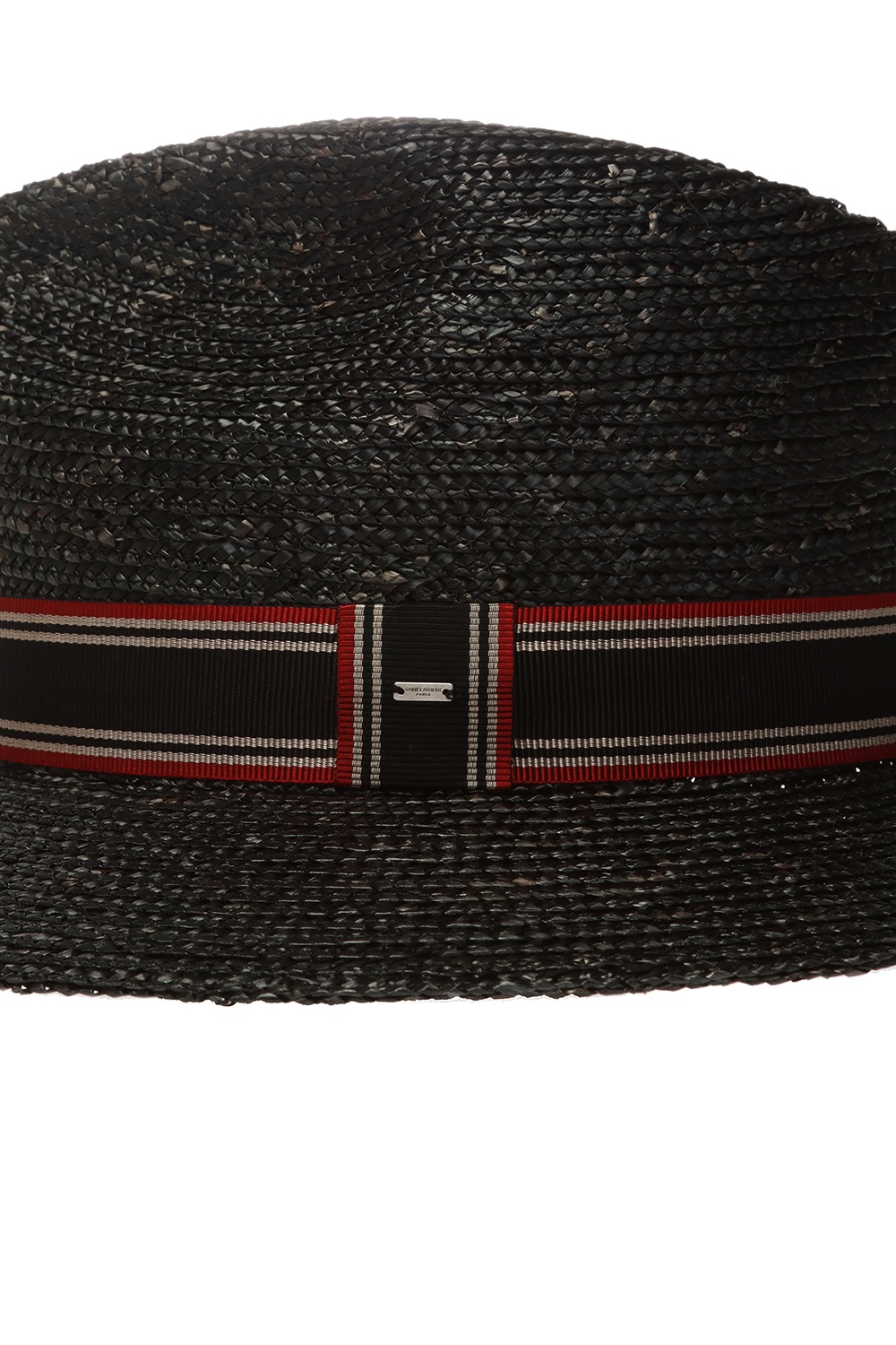 Black Straw hat with grosgrain band Saint Laurent - Vitkac TW