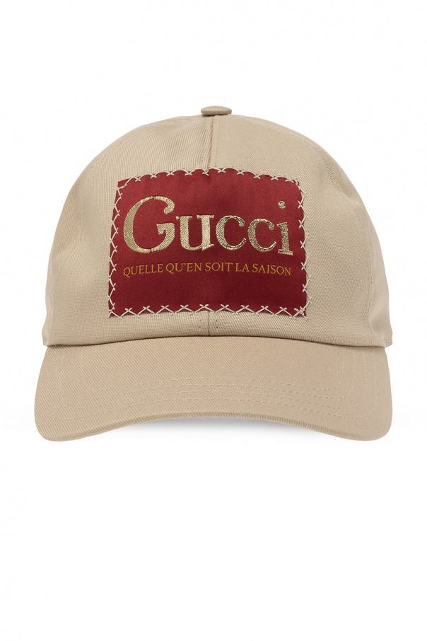 Beige Logo baseball cap Gucci - Vitkac Italy