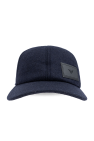 Emporio Armani NAVY BLUE Woolen cap with a visor